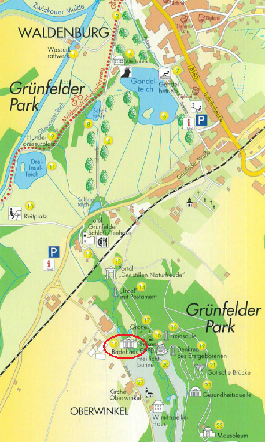 Plan Grünfelder Park / Trauung